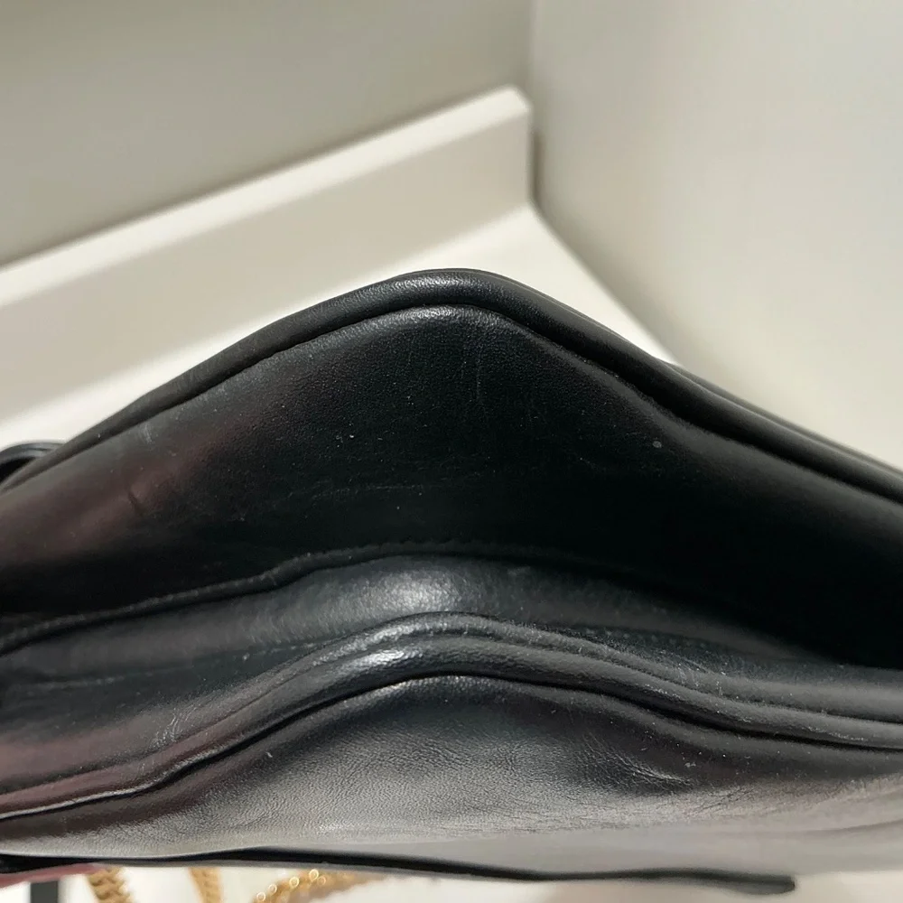 GUCCI RAJAH shoulder cross body black leather bag - Picture 8 of 11